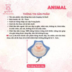 Gấu Bông Heo Cá Đuối Cute - Heo Lulu Cosplay Cá Đuối 7 Gấu Bông Heo Cá Đuối Cute - Heo Lulu Cosplay Cá Đuối
