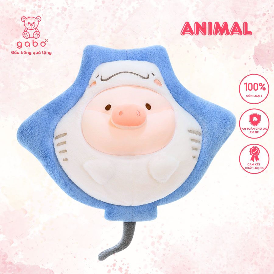 Gấu Bông Heo Cá Đuối Cute - Heo Lulu Cosplay Cá Đuối