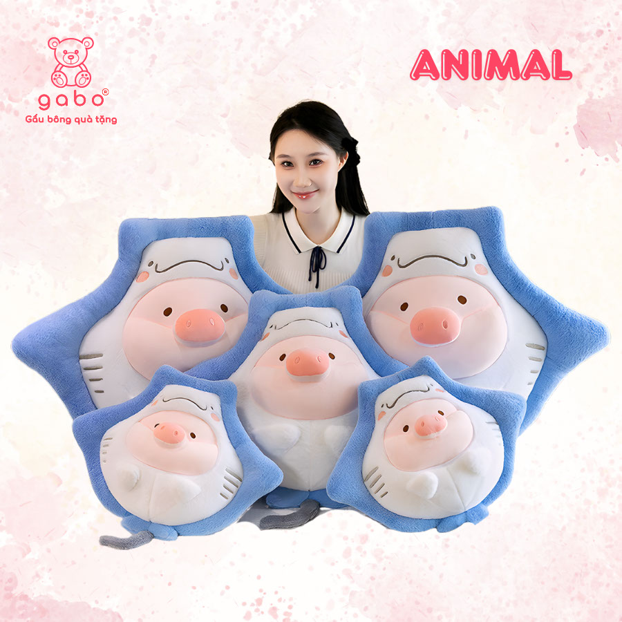 Gấu Bông Heo Cá Đuối Cute - Heo Lulu Cosplay Cá Đuối 17 Gấu Bông Heo Cá Đuối Cute - Heo Lulu Cosplay Cá Đuối