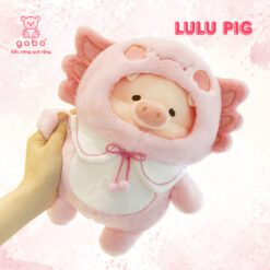 Gấu Bông Heo Lulu Cosplay Cua Hồng, Heo Mặc Áo Cua Cute