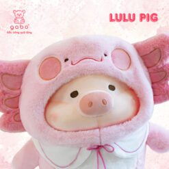 Gấu Bông Heo Lulu Cosplay Cua Hồng, Heo Mặc Áo Cua Cute