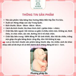 Gấu Bông Heo Vương Miện Mắt Híp Ôm Trà Sữa