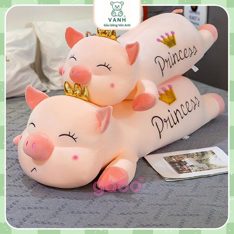 Xưởng sản xuất kinh doanh thú bông quà tặng Quảng Châu cao cấp Gấu bông Heo nằm cánh tim Goodnight, Heo thiên thần size 1m1