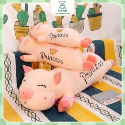 Gấu bông Heo nằm cánh tim Goodnight, Heo thiên thần size 1m1 5 Gấu bông Heo nằm cánh tim Goodnight, Heo thiên thần size 1m1