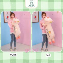 Gấu bông Heo nằm cánh tim Goodnight, Heo thiên thần size 1m1 2 Gấu bông Heo nằm cánh tim Goodnight, Heo thiên thần size 1m1