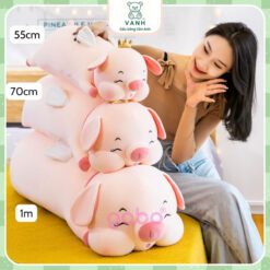 Gấu Bông Heo Vương Miện Nằm