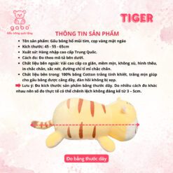 Gấu bông Hổ Mũi Tim, Gối Ôm Cọp Vàng Mặt Ngáo