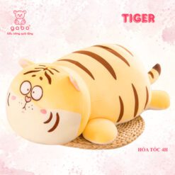 Gấu bông Hổ Mũi Tim, Gối Ôm Cọp Vàng Mặt Ngáo
