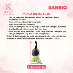 Gấu bông Kuromi Melody Ôm Hoa Hướng Dương