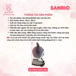 Gấu Bông Melody Mặc Váy Tiểu Thư, Kuromi Váy Ren Quý Tộc 7 Gấu Bông Melody Mặc Váy Tiểu Thư, Kuromi Váy Ren Quý Tộc