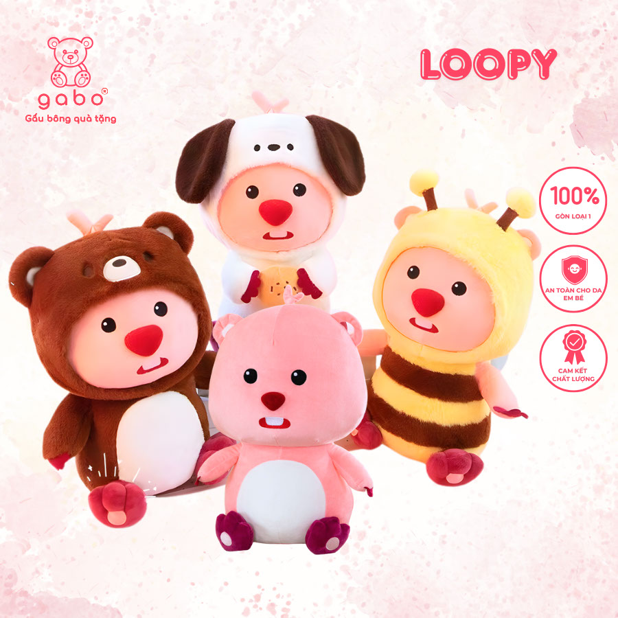 Gấu Bông Loopy Cosplay Cute Đáng Yêu - Hải Li Cosplay Đáng Yêu 1 Gấu Bông Loopy Cosplay Cute Đáng Yêu - Hải Li Cosplay Đáng Yêu