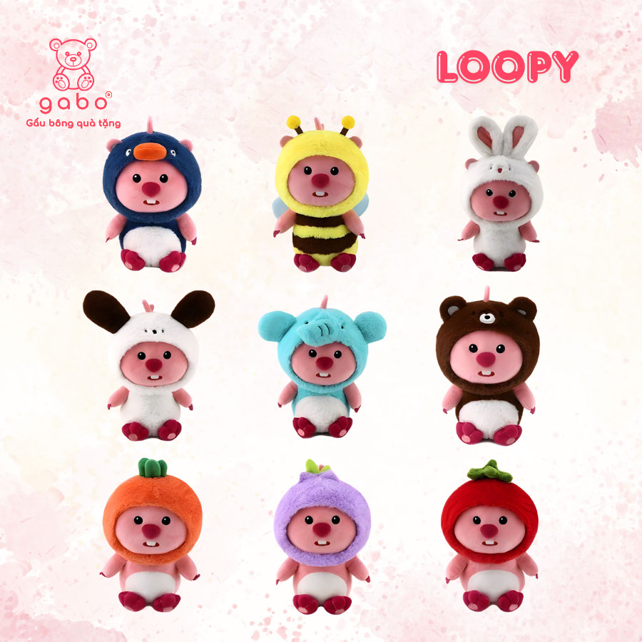 Gấu Bông Loopy Cosplay Cute Đáng Yêu - Hải Li Cosplay Đáng Yêu 2 Gấu Bông Loopy Cosplay Cute Đáng Yêu - Hải Li Cosplay Đáng Yêu