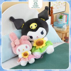 Gấu bông Kuromi Melody Ôm Hoa Hướng Dương