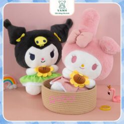 Gấu bông Kuromi Melody Ôm Hoa Hướng Dương