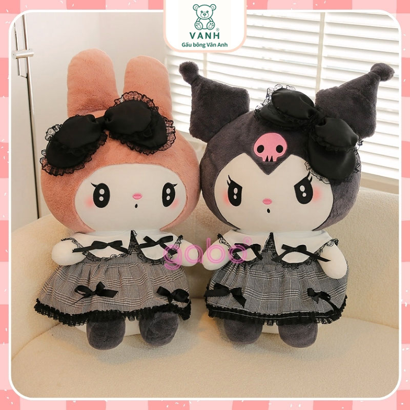 Gấu Bông Melody Mặc Váy Tiểu Thư, Kuromi Váy Ren Quý Tộc 9 Gấu Bông Melody Mặc Váy Tiểu Thư, Kuromi Váy Ren Quý Tộc