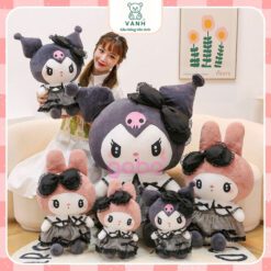 Gấu Bông Melody Mặc Váy Tiểu Thư, Kuromi Váy Ren Quý Tộc 5 Gấu Bông Melody Mặc Váy Tiểu Thư, Kuromi Váy Ren Quý Tộc