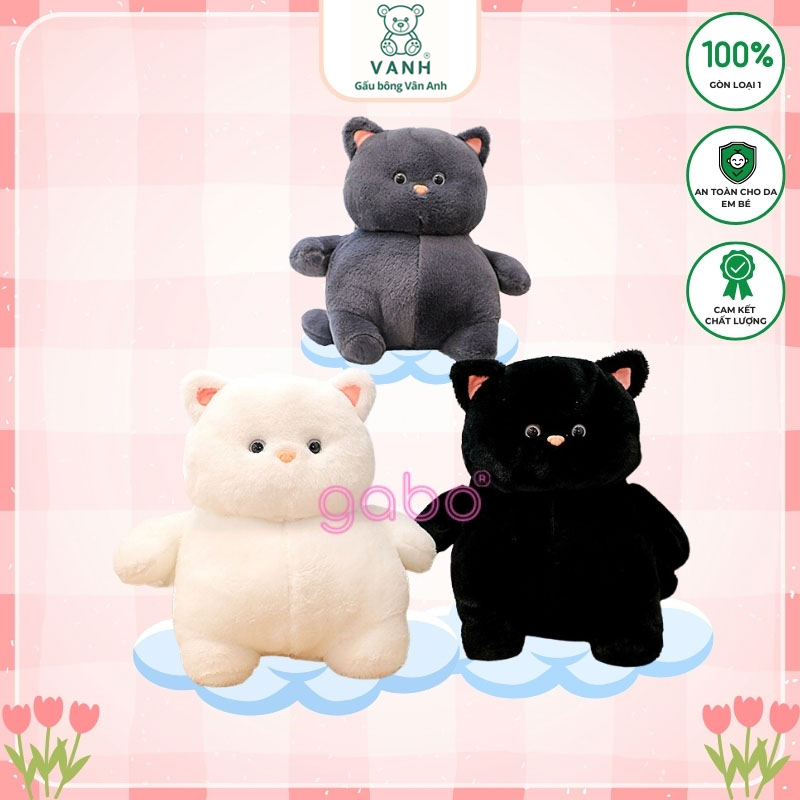 Gấu Bông Mèo Béo Mặt Ngố, Mèo Bụng Bự Vô Tri 9 Gấu Bông Mèo Béo Mặt Ngố, Mèo Bụng Bự vô tri mặt thộn Lông Thỏ siu mượt