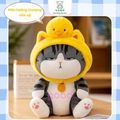 Gấu Bông Mèo Hoàng Thượng Đội Nón Vịt