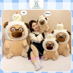 Gấu Bông Mèo Hoàng Thượng Đội Nón Vịt