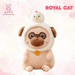 Gấu Bông Mèo Hoàng Thượng Đội Nón Vịt - Chó Đội Nón Gà
