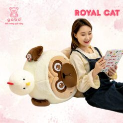 Gấu Bông Mèo Hoàng Thượng Đội Nón Vịt - Chó Đội Nón Gà