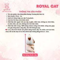 Gấu Bông Mèo Hoàng Thượng Đội Nón Vịt - Chó Đội Nón Gà