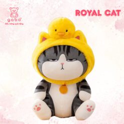 Gấu Bông Mèo Hoàng Thượng Đội Nón Vịt - Chó Đội Nón Gà
