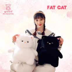 Gấu Bông Mèo Béo Mặt Ngố, Mèo Bụng Bự vô tri mặt thộn Lông Thỏ siu mượt