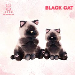 Gấu Bông Mèo Mun 3D Y Như Thật, Siêu Mềm Mại, Quà Tặng Troll Vui Nhộn 1 Gấu Bông Mèo Mun 3D Y Như Thật, Siêu Mềm Mại, Quà Tặng Troll Vui Nhộn