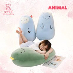 Gấu Bông Animal Size 50 Béo Ú Cute - Gối Ôm Animal