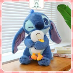 Gấu Bông Stich Ôm Vịt - Stich Nháy Mắt Đáng Yêu,