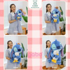 Gấu Bông Stich Ôm Vịt - Stich Nháy Mắt Đáng Yêu,