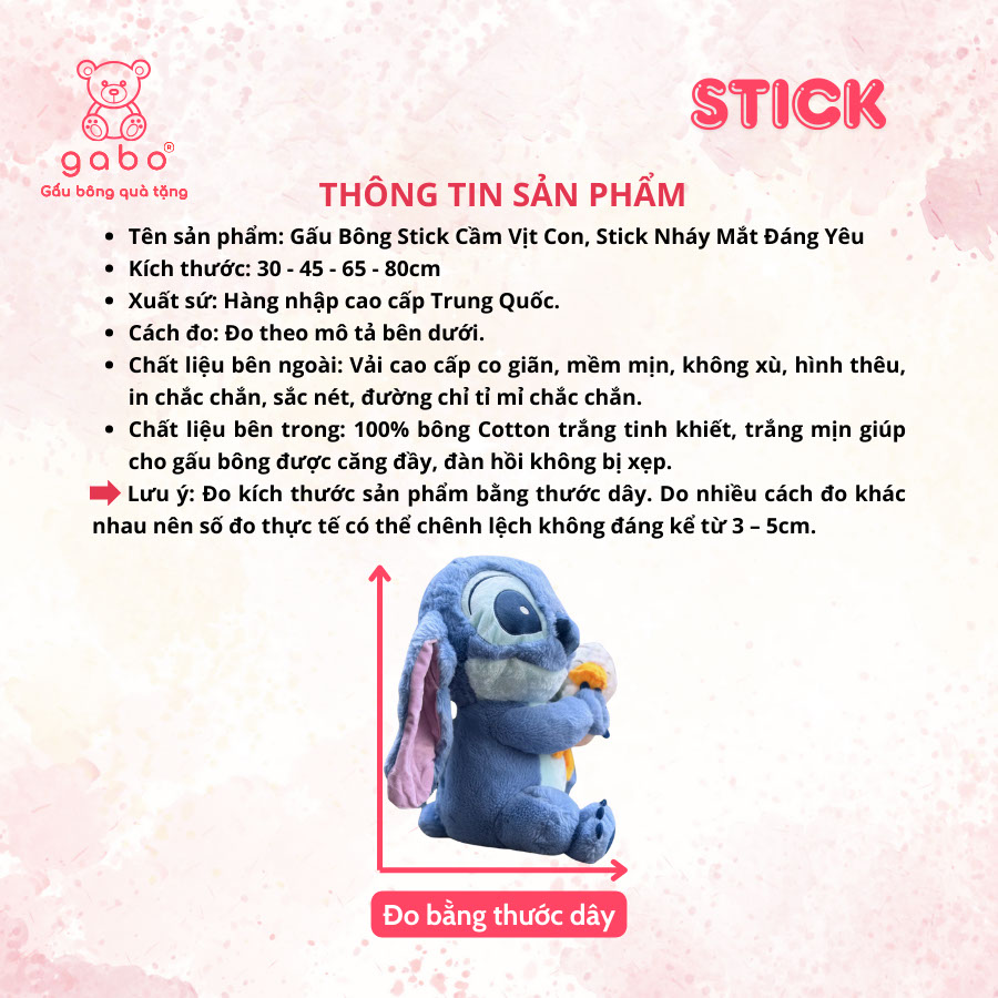 Gấu Bông Stick Ôm Vịt - Stick Nháy Mắt Đáng Yêu - Stick Cầm Vịt Gấu Bông Stick Ôm Vịt - Stick Nháy Mắt Đáng Yêu - Stick Cầm Vịt