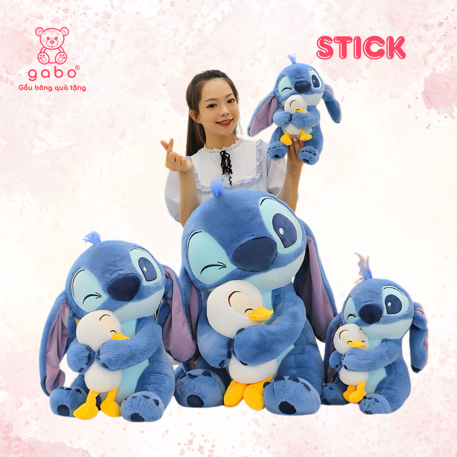Gấu Bông Stick Ôm Vịt - Stick Nháy Mắt Đáng Yêu - Stick Cầm Vịt Gấu Bông Stick Ôm Vịt - Stick Nháy Mắt Đáng Yêu - Stick Cầm Vịt