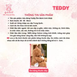 Gấu Bông Teddy Ôm Bánh Sinh Nhật, Gấu Bông Tặng Sinh Nhật Món Quà Dễ Thương Cho Bé