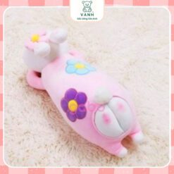 Gấu Bông Thỏ Hoa, gối ôm Thỏ Nằm Mông Bự 5 Gấu Bông Thỏ Hoa, gối ôm Thỏ Nằm Mông Bự