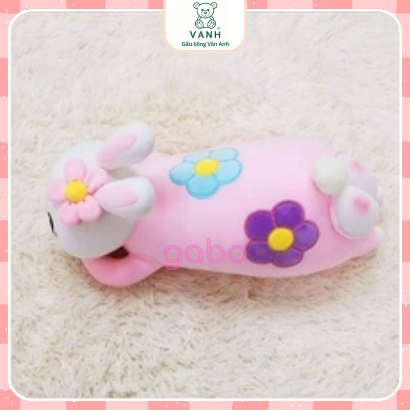 Xưởng sản xuất kinh doanh thú bông quà tặng Quảng Châu cao cấp Gấu Bông Thỏ Hoa, gối ôm Thỏ Nằm Mông Bự