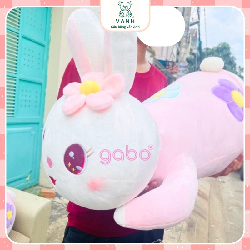 Xưởng sản xuất kinh doanh thú bông quà tặng Quảng Châu cao cấp Gấu Bông Thỏ Hoa, gối ôm Thỏ Nằm Mông Bự
