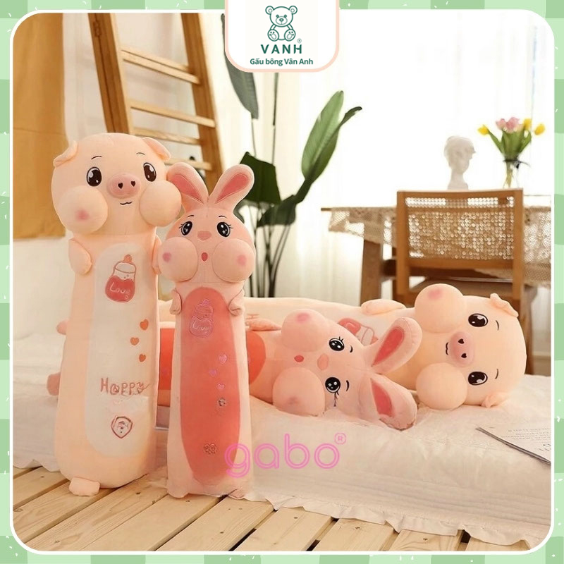 Gấu Bông Thỏ Má Phính - Gối Ôm Heo Má Phính 10 Gấu Bông Thỏ Má Phính - Gối Ôm Heo Má Phính