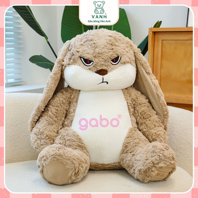 Xưởng sản xuất kinh doanh thú bông quà tặng Quảng Châu cao cấp Gấu Bông Thỏ Mặt Quạo