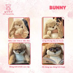 Gấu Bông Thỏ Mặt Quạo, Thỏ Hung Hăng Siu Đáng Yêu