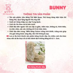 Gấu Bông Thỏ Mặt Quạo, Thỏ Hung Hăng Siu Đáng Yêu