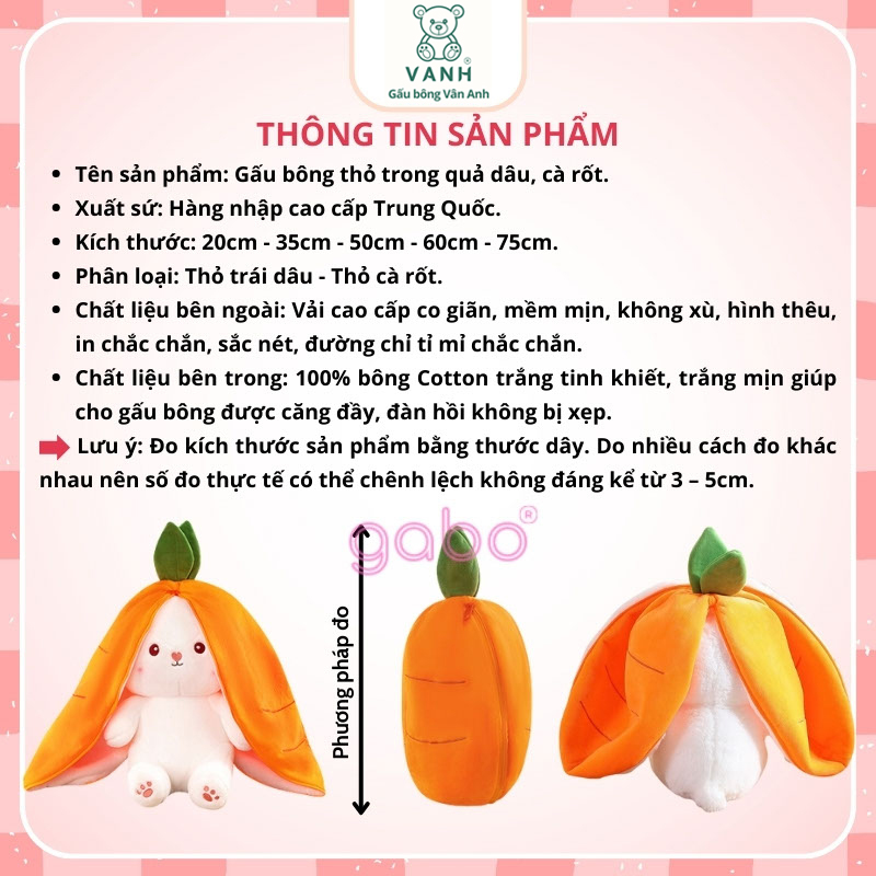 Xưởng sản xuất kinh doanh thú bông quà tặng Quảng Châu cao cấp Gấu Bông Thỏ Trong Quả Dâu