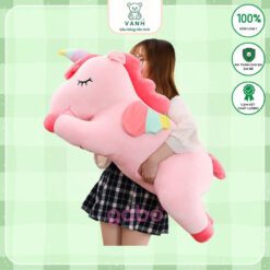 Gấu Bông Ngựa Unicorn kì lân 1 Sừng