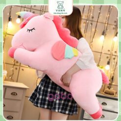 Gấu Bông Ngựa Unicorn kì lân 1 Sừng 6 gấu bông Ngựa một sừng