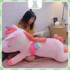 Gấu Bông Ngựa Unicorn kì lân 1 Sừng 5 gấu bông Ngựa một sừng