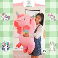 Gấu Bông Ngựa Unicorn kì lân 1 Sừng 2 Unicorn ngựa kì lân 1 sừng