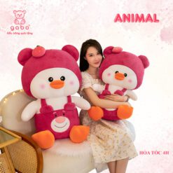 Gấu Bông Vịt Dâu Mặc Yếm Gấu Dâu - Vịt Cosplay Lotso