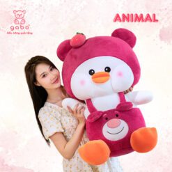 Gấu Bông Vịt Dâu Mặc Yếm Gấu Dâu - Vịt Cosplay Lotso