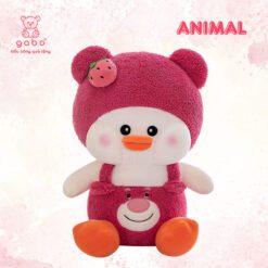 Gấu Bông Vịt Dâu Mặc Yếm Gấu Dâu - Vịt Cosplay Lotso